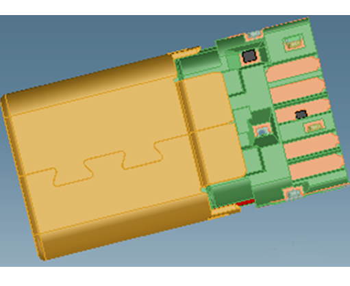USB C TYPE 焊线式3.0公头（冲压壳）